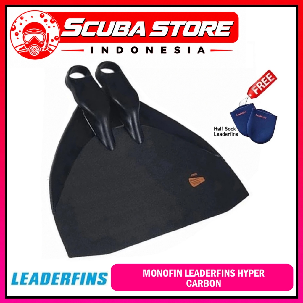 Monofin Leaderfins Hyper Carbon Kaki Katak Mono Fin Mermaid Fins Freedive Freediving Selam Dive