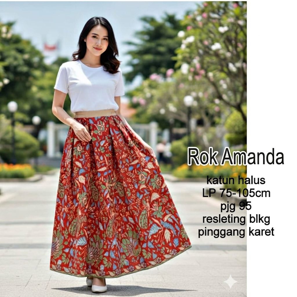 Rok Amanda katun panjang batik solo