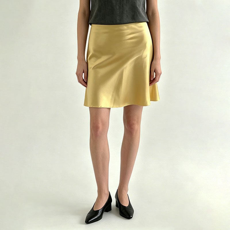 MODISOK Skirt / Rok Pendek Satin Mini  Wanita