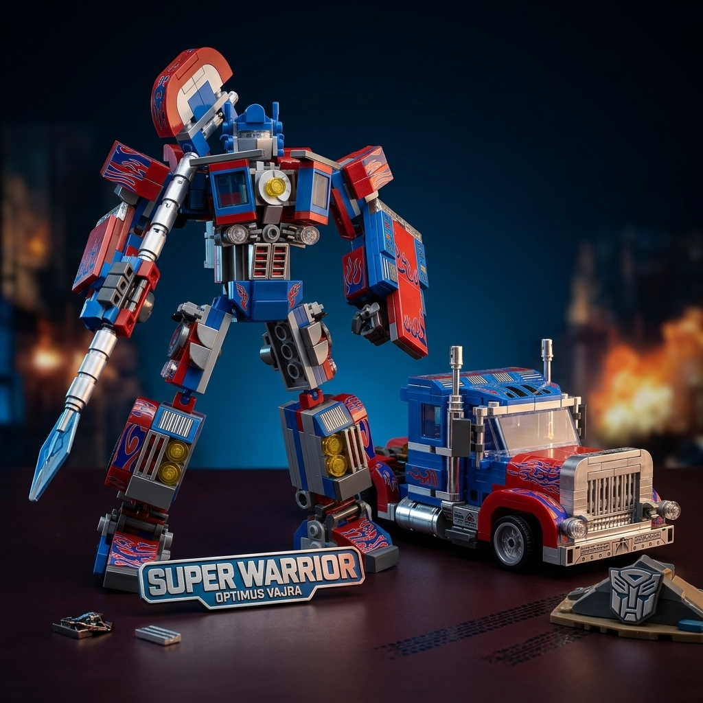 MSM Mainan Anak Koleksi Bricks Optimus Prime 2in1 Transform - Isi 413 Pcs