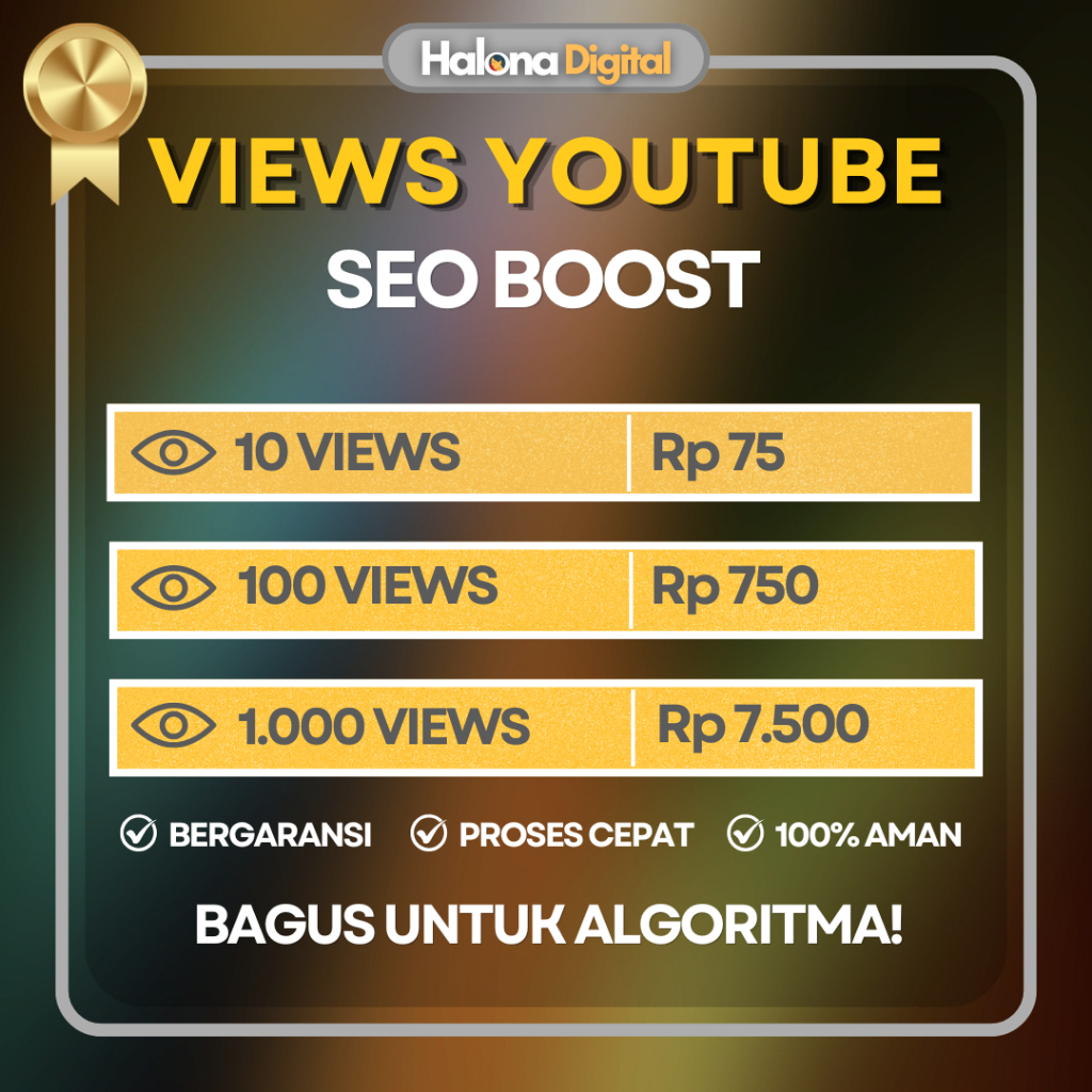 SEO Youtube View Organik - View Youtube Organik Aman - PROMO