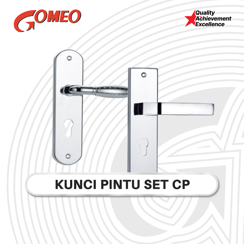 GOMEO Handle Kunci Pintu Rumah Kamar Set CP Tanggung Besar