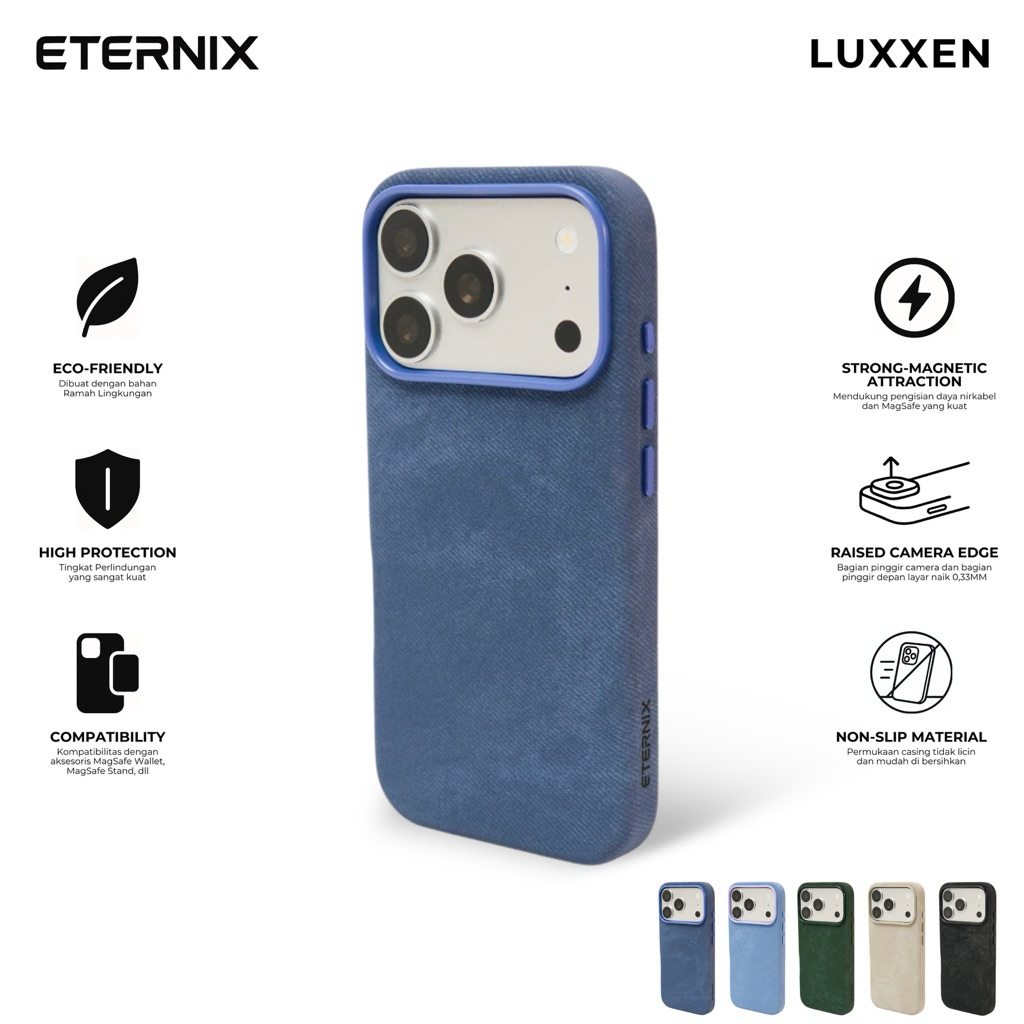 ETERNIX Luxxen with MagSafe Charging Case for iPhone 17 Pro Max 11 12 13 14 15 16 Pro Plus Air