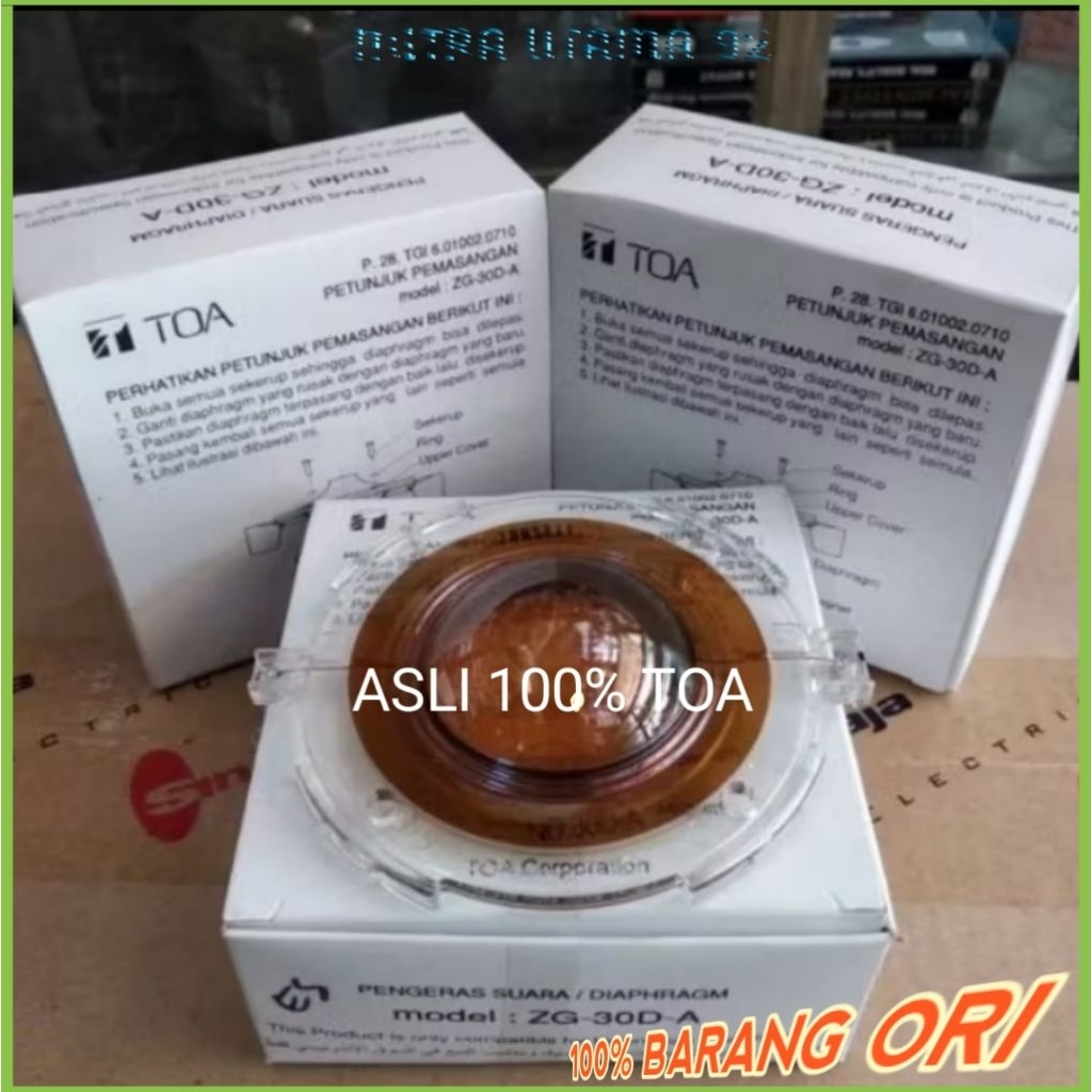 SEPULL DIAPHRAGM SPUL TOA ZG-30D-A 25W SPULL TOA ZG30DA 25 W FOR CORONG SPEAKER ZH-5025B ZH-5052B SE