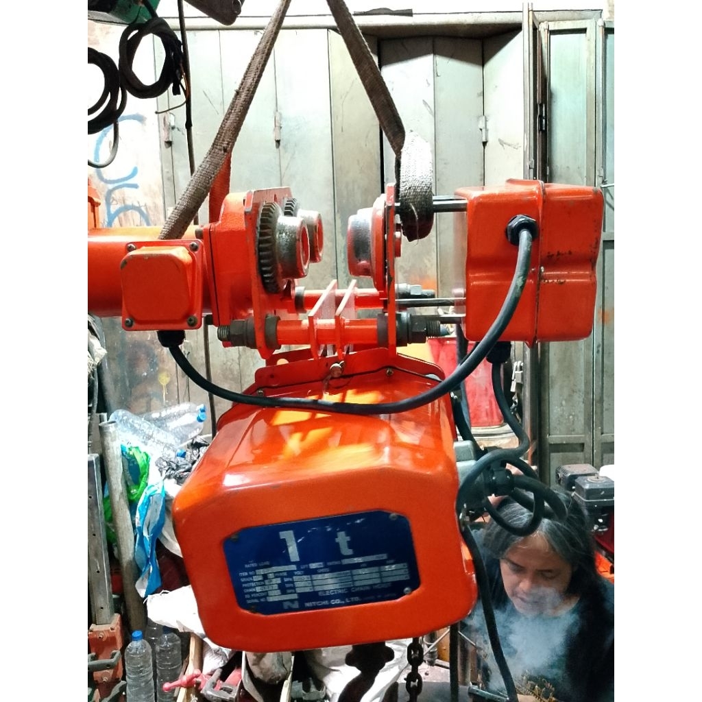 electic hoist chain + trolley nitchi 1 ton b 3 k 4 s