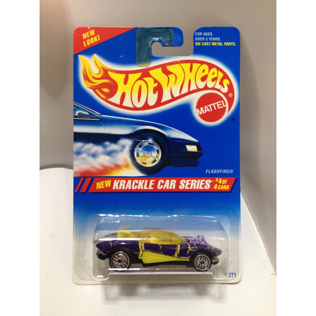 Hot Wheels. 1995 Krackle Car Series - 4. Flashfire. UH by MATTEL