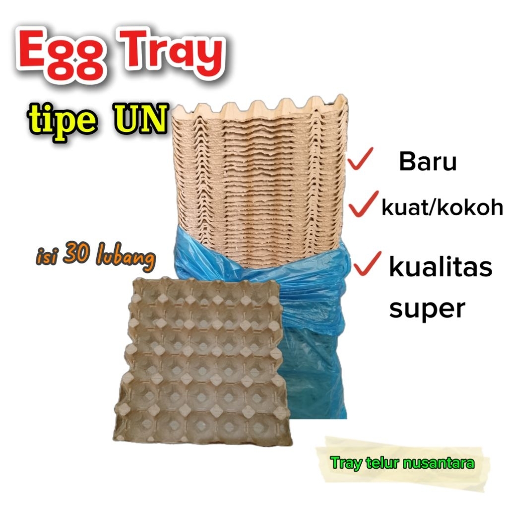 Tray telur karton tipe UN