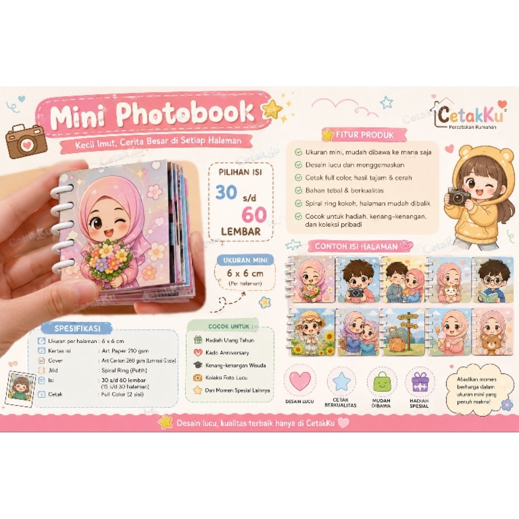 MINI PHOTOBOOK CUSTOM - CETAKKU