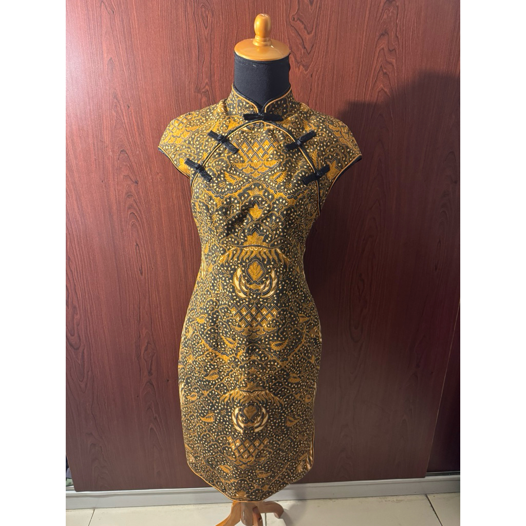 Dress batik midi (baju midi batik)