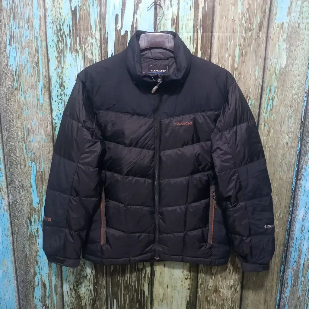 jaket bulu angsa YOUNGONE hangat size XL gunung bagus anti angin