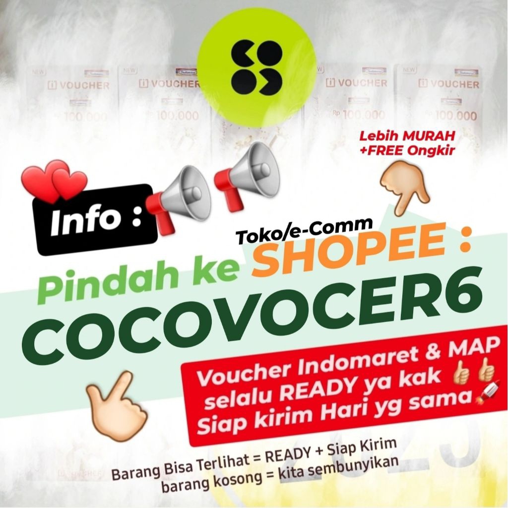 Voucher INDOMARET 100RB 100000 IDM Belanja Murah