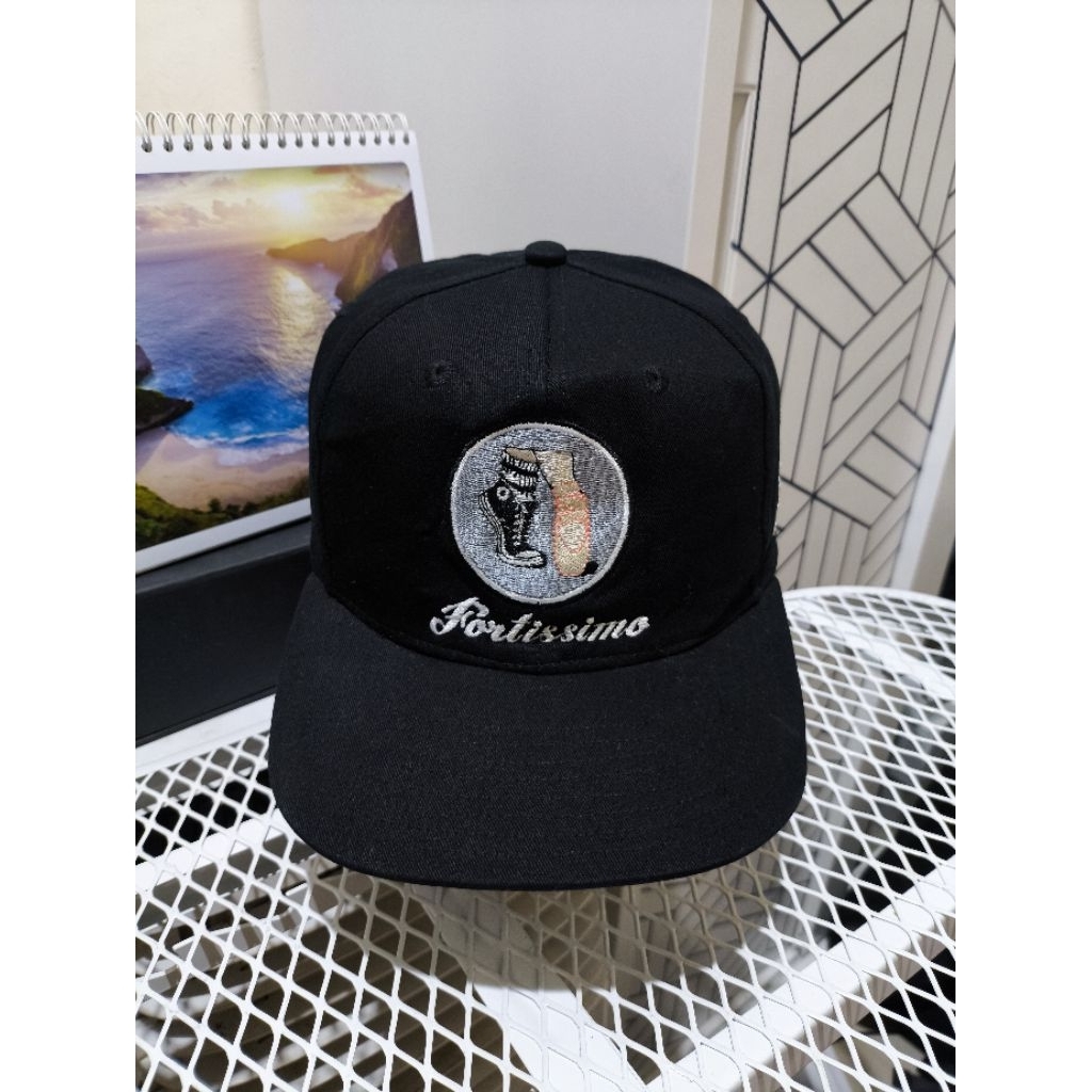 Topi Adidas Fortissimo Snapback Hitam Original