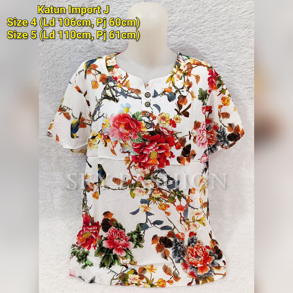 BLOUSE ORANG TUA IMPORT/ ATASAN IBU IBU IMPORT/ BLOUSE IMPORT