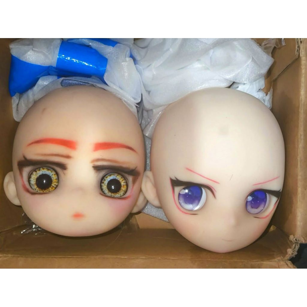Head Only TPE Doll Scale 1/2 Cocok untuk Doll Skala Kecil 90-110cm