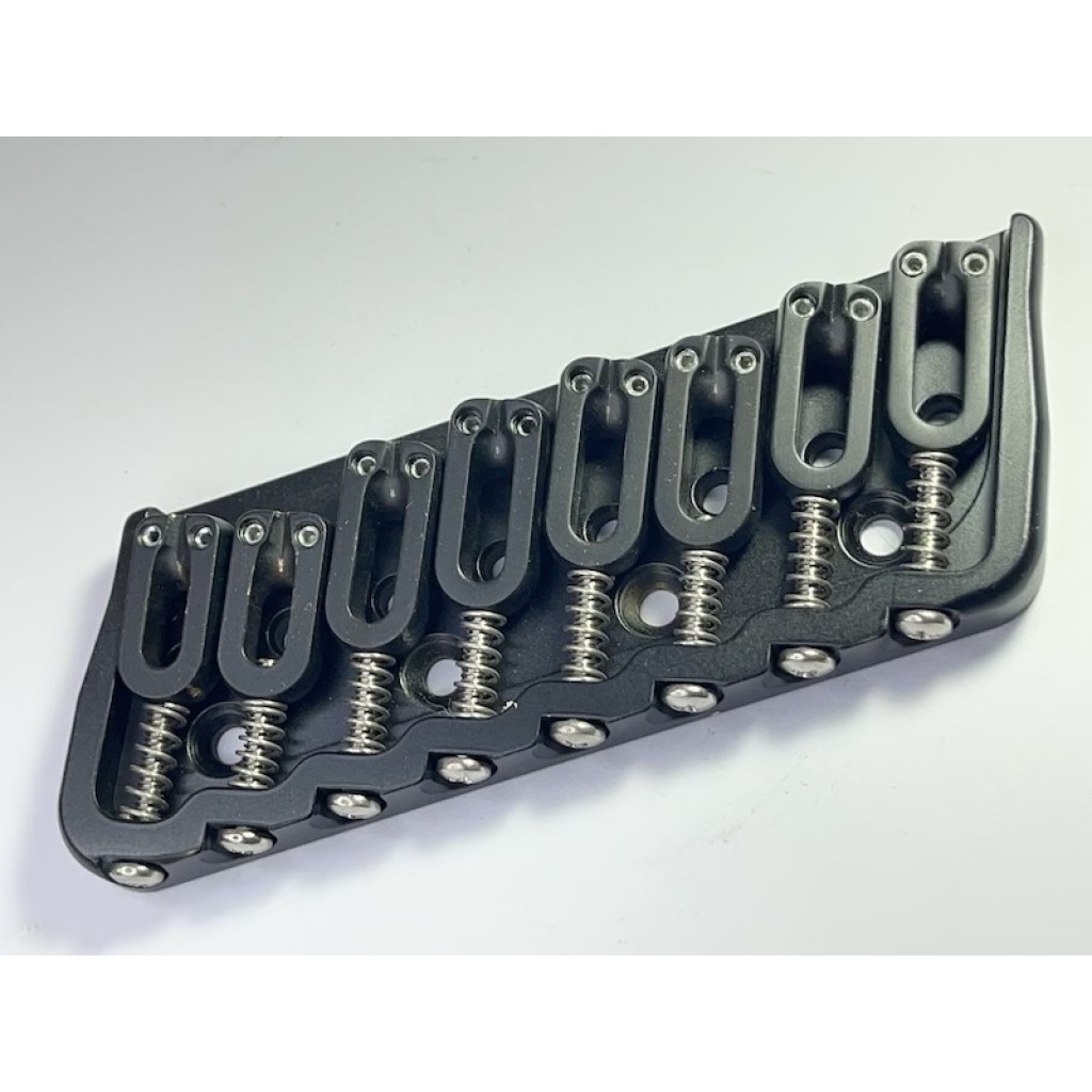 Hipshot Multiscale Fixed Guitar Bridge Black 8 String