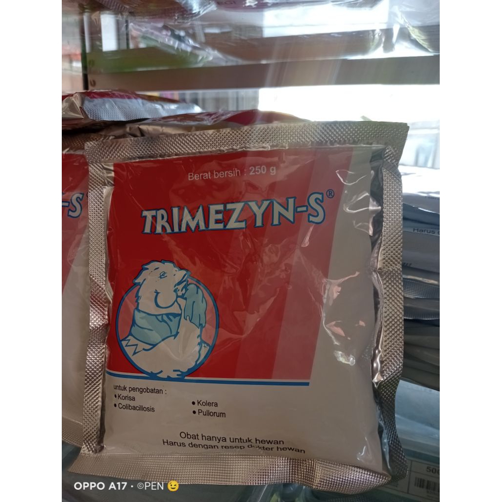 TRIMEZYN serbuk 250 gram antibiotik unggas