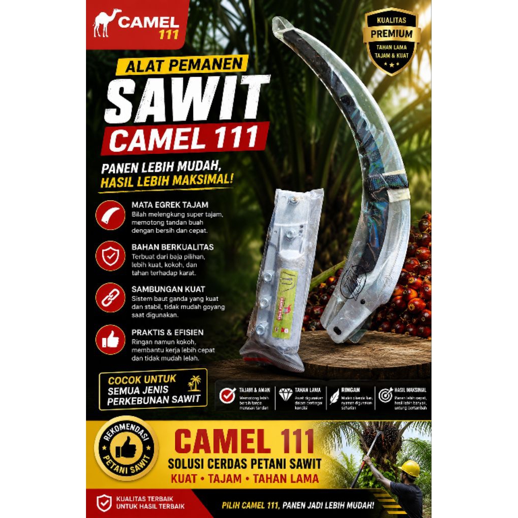 egrek sawit camel 111 king  produk malaysia