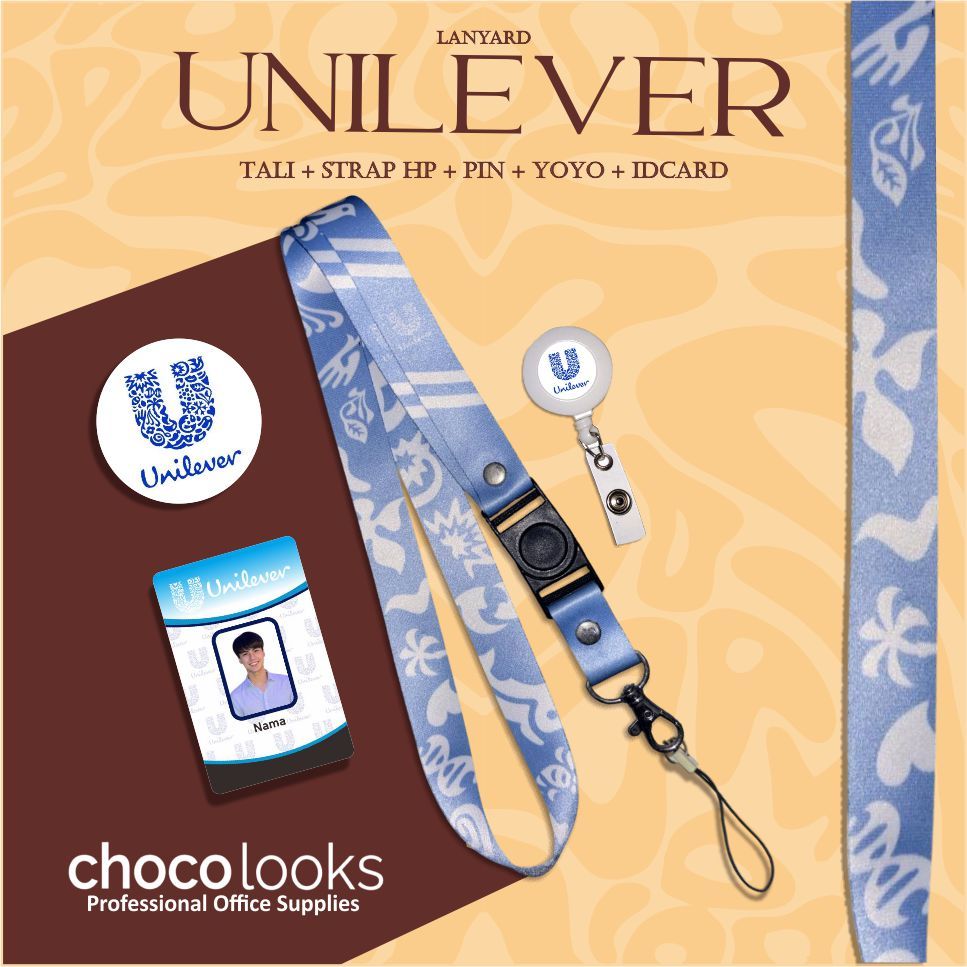 Tali IDcard UNILEVER | Lanyard UNILEVER BIRU [ READY STOCK ]