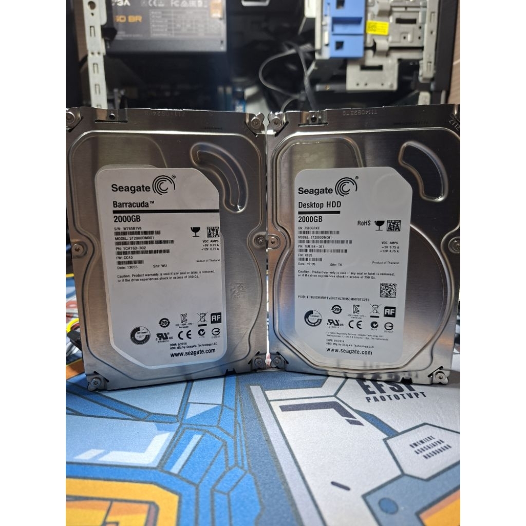 HARDDISK PC 2TB SEAGATE BEKAS NORMAL MULUS