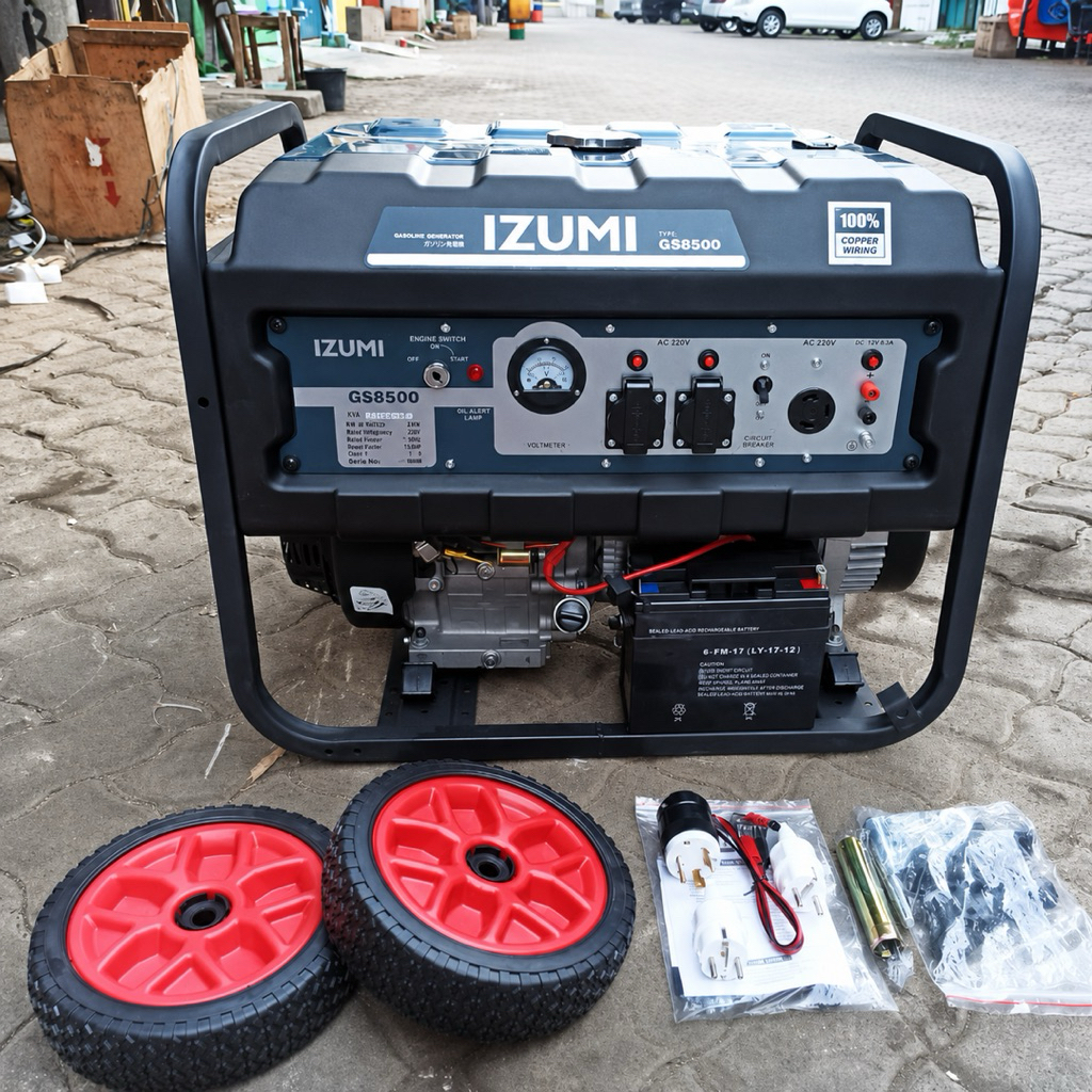 IZUMI GS 8500 PRO QUIP QRV9900 7000 Watt Mesin Genset Listrik 7500 watt Genset Bensin Generator List