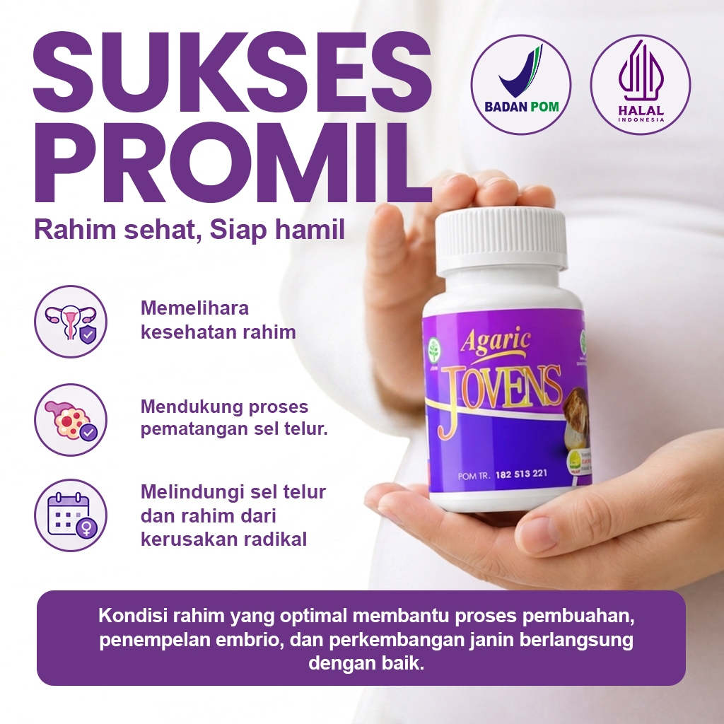 AGARIC JOVENS - Paket sukses promil, Positif garis dua, Promil lancar