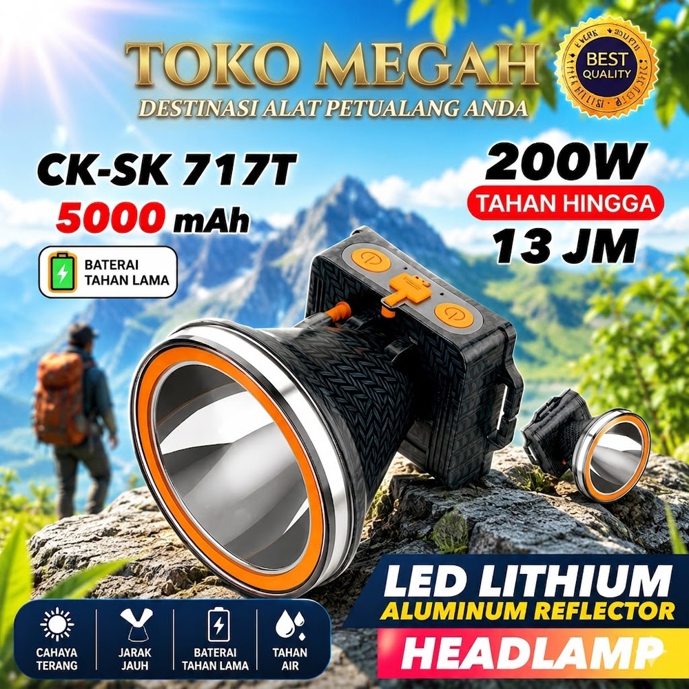 Smartsonic Senter Kepala Kiseki CK-SK 717T