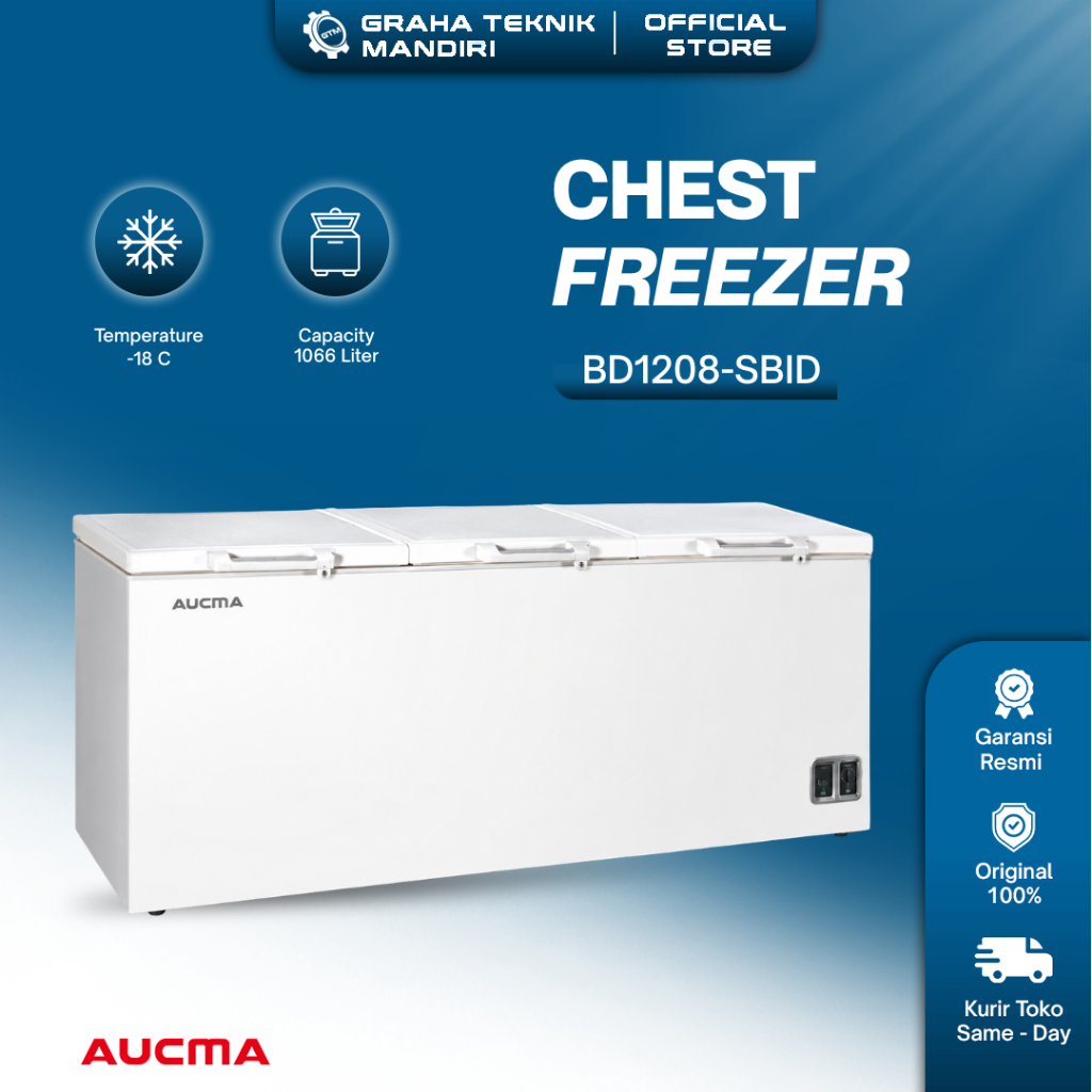 Aucma Chest Freezer 1066 Liter BD1208-SBID