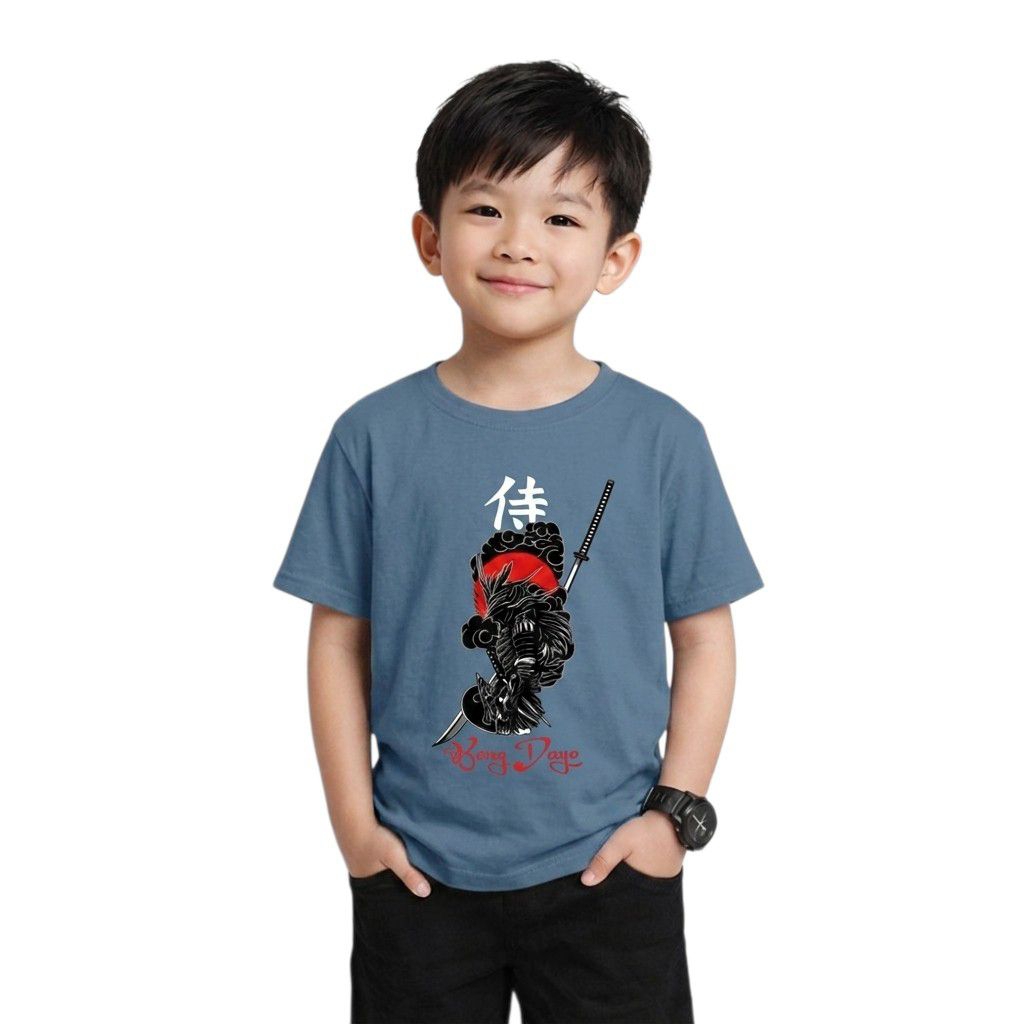 Kaos Anak-anak Umur 6-11 Tahun / Kaos Distro Anak Biru Denim
