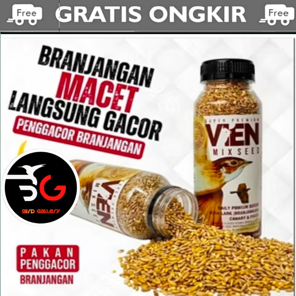 VIEN MIX SEED VOER VIEN SEED PAKAN BURUNG BRANJANGAN  KEMASAN BOTOL