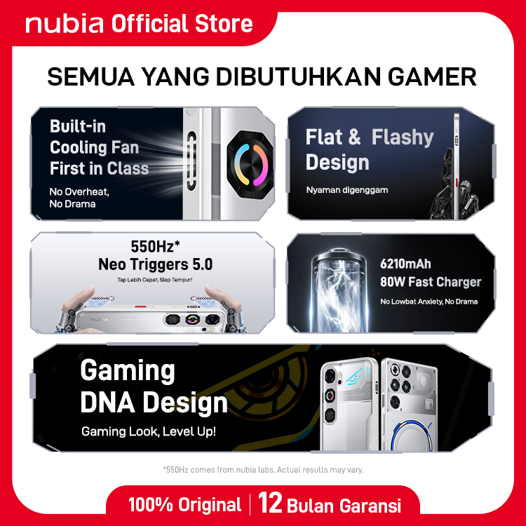 nubia Neo 5 GT 5G RAM 20 GB (8 + 12 GB) ROM 256 GB Baterai 6210mAh Super Fast Charging 80W - Gambar 2
