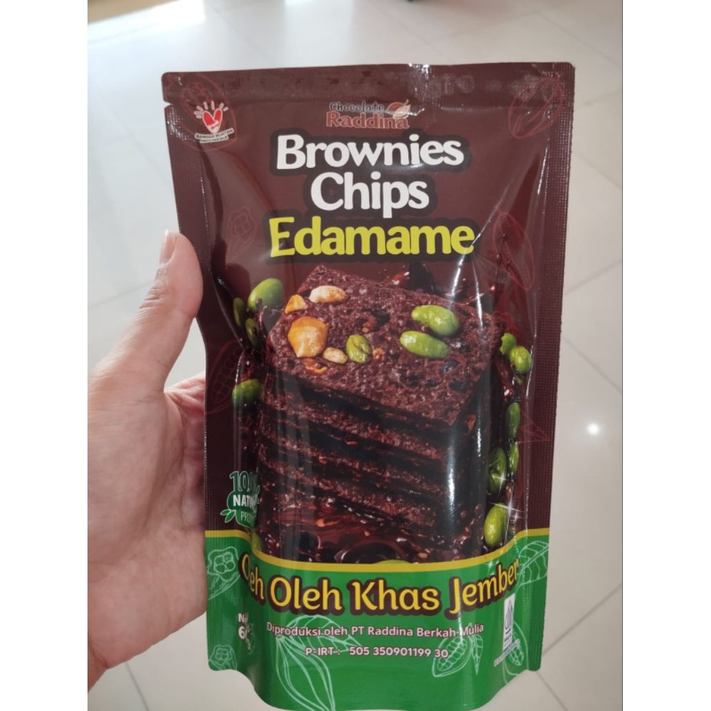 Brownies Chips Edamame khas Jember