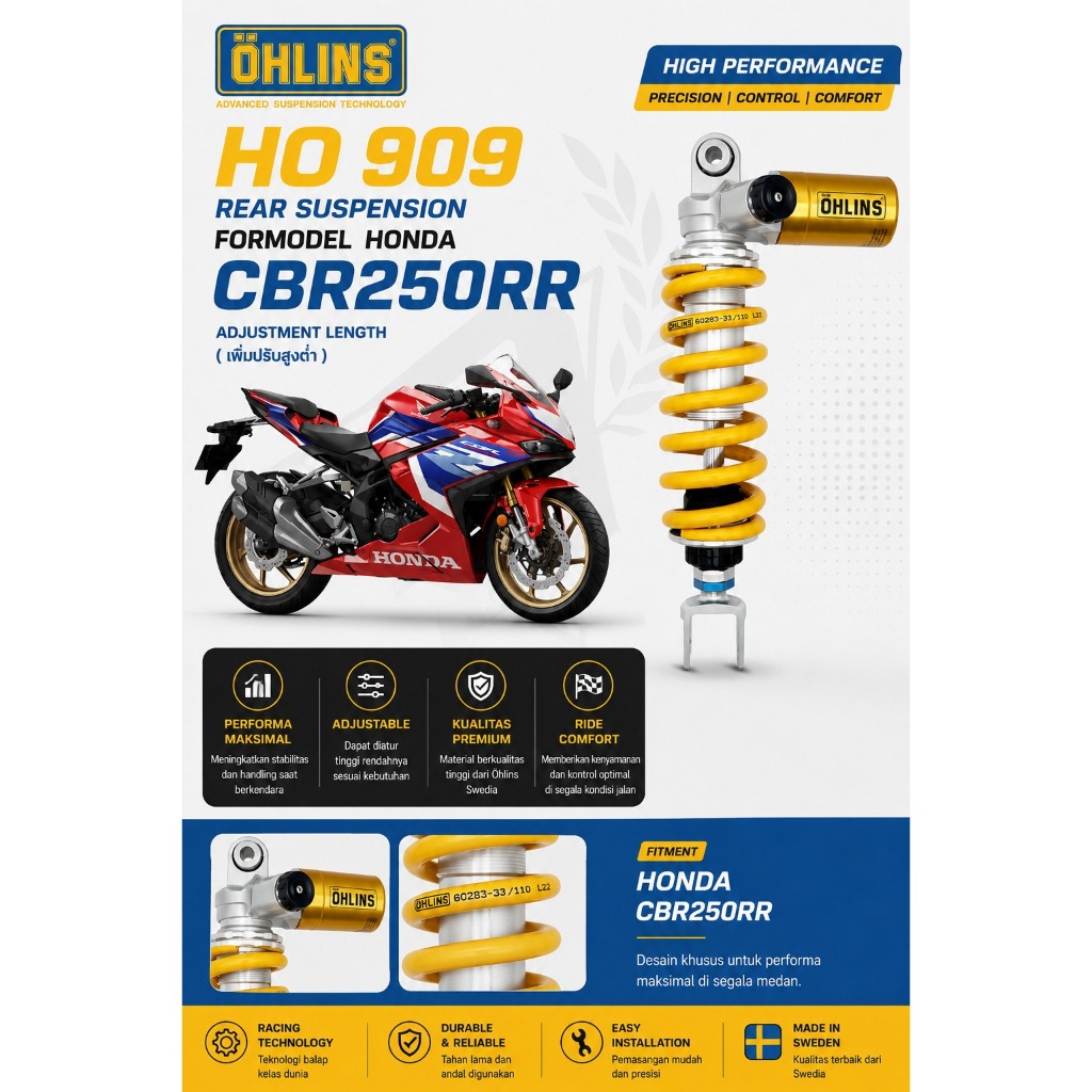 Shock Ohlins Honda CBR250RR  - HO 909
