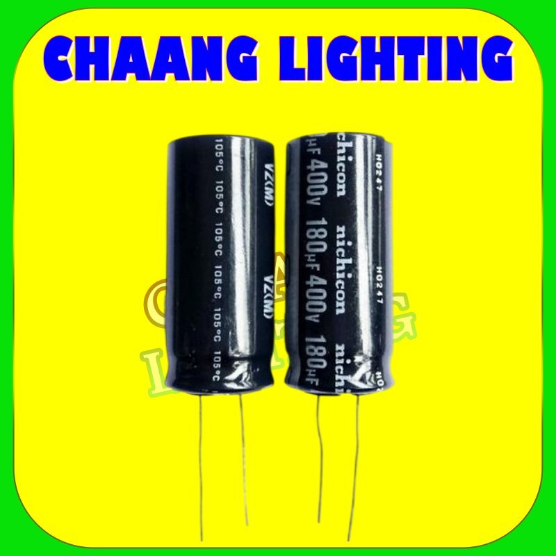 180UF 400V ELCO 180uF 400V NICHICON CAPASITOR 180UF 400V 105' ELCO KAPASITOR 180UF400V NICHICON KAPA