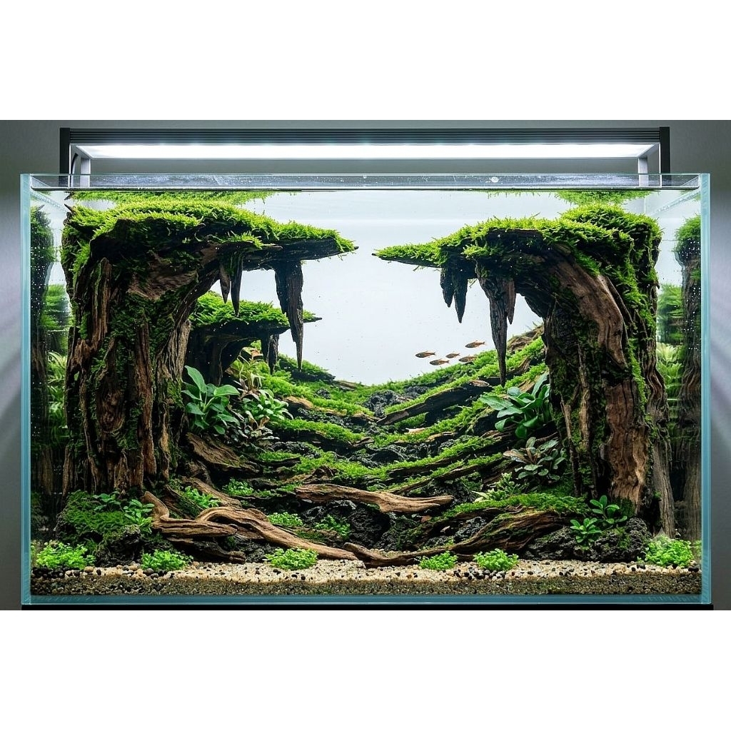 hardscape aquascape buat aquarium ukuran 60.40.40.cm sudah siap pakai
