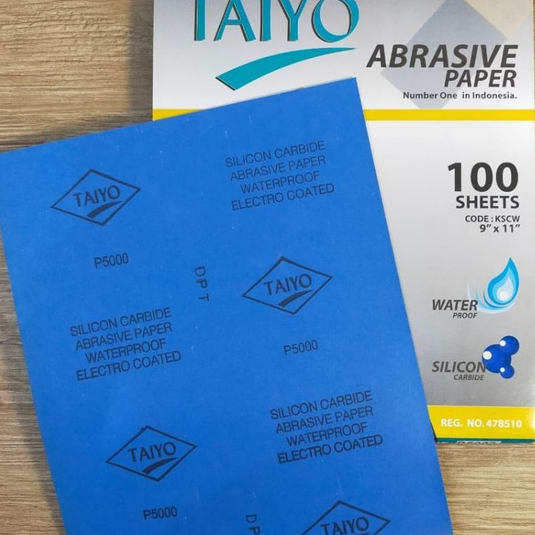 Amplas lembaran Taiyo hss Grit p5000 Terhalus harga 1 pack isi 100 lembar