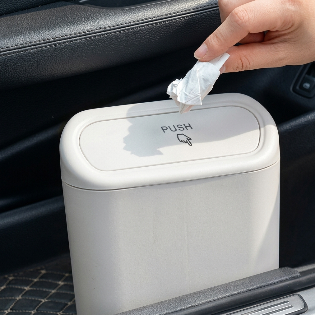 Tempat Sampah Mobil / Tong Sampah Mobil Mini Gantung Multifungsi FIRST HAND IMPORT