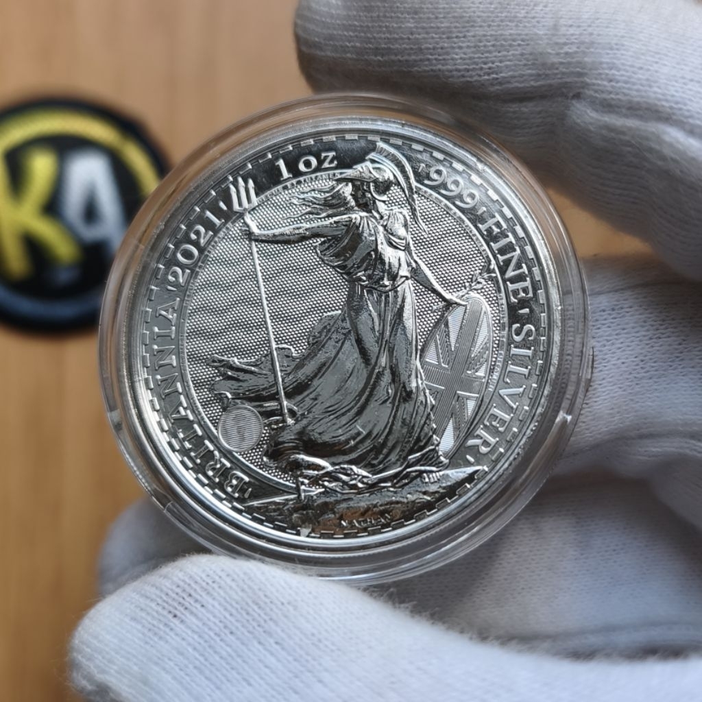 koin perak Britania 2021