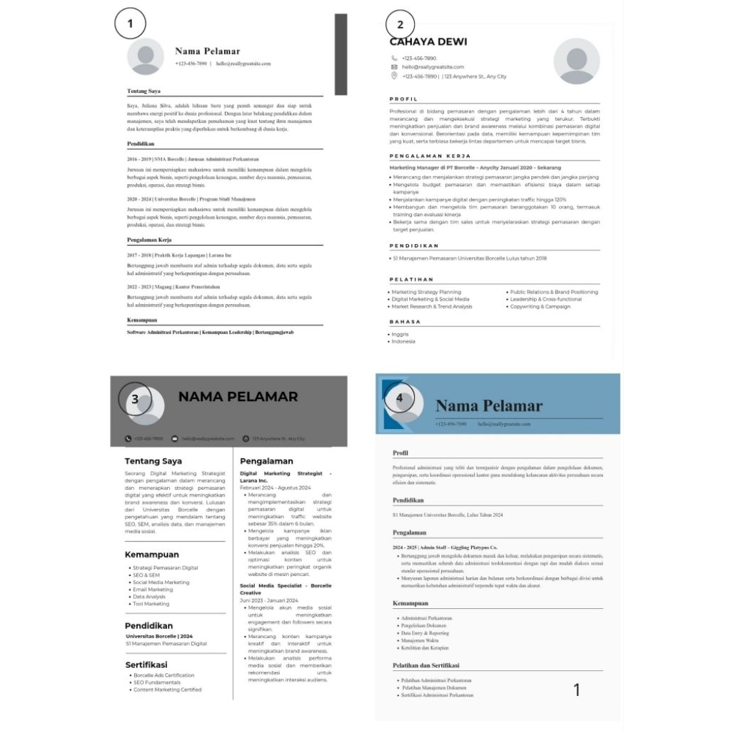 Jasa Tulis CV, Surat Lamaran & Surat Resign Profesional. Selesai 1-2 Jam