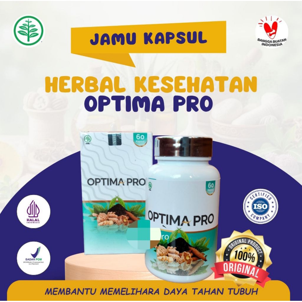 OPTIMA PRO - Kapsul Herbal MembantuMeningkatkan Daya Tahan Tubuh