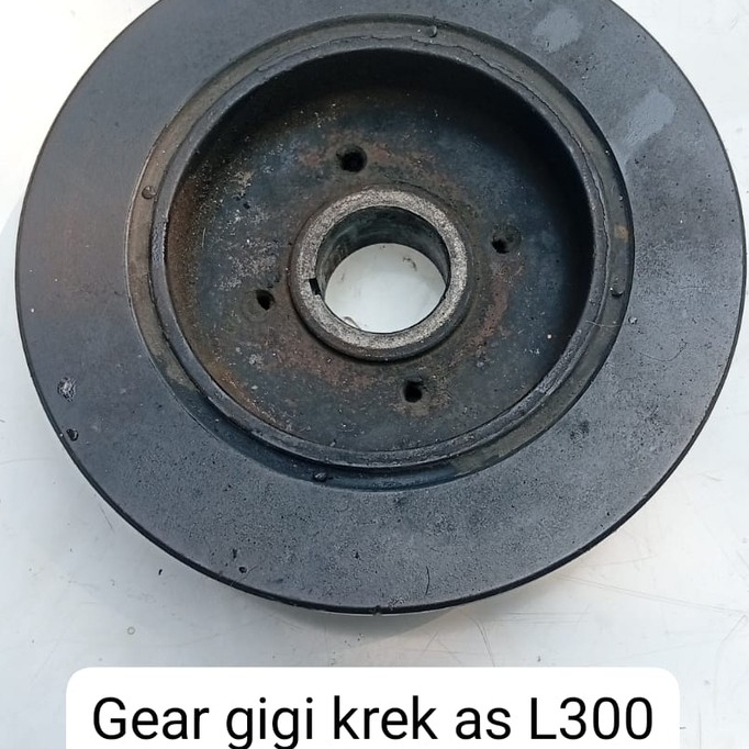 Baut bolt pulley puli poli krek Kruk as crankshaft Mitsubishi L300 kuda diesel 4D56 copotan original