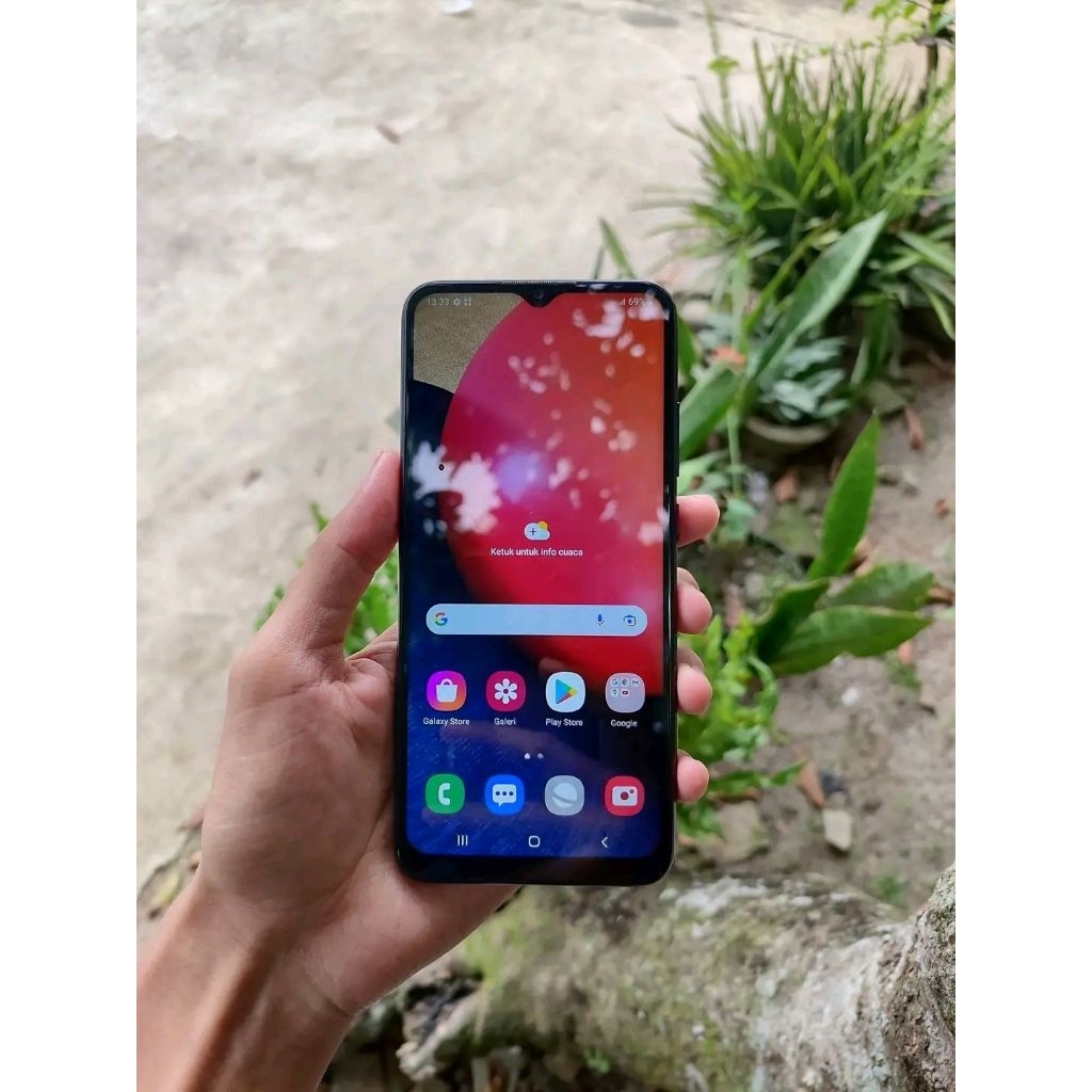 Samsung A02S ram 4/64 hp cas ori mulus no minus