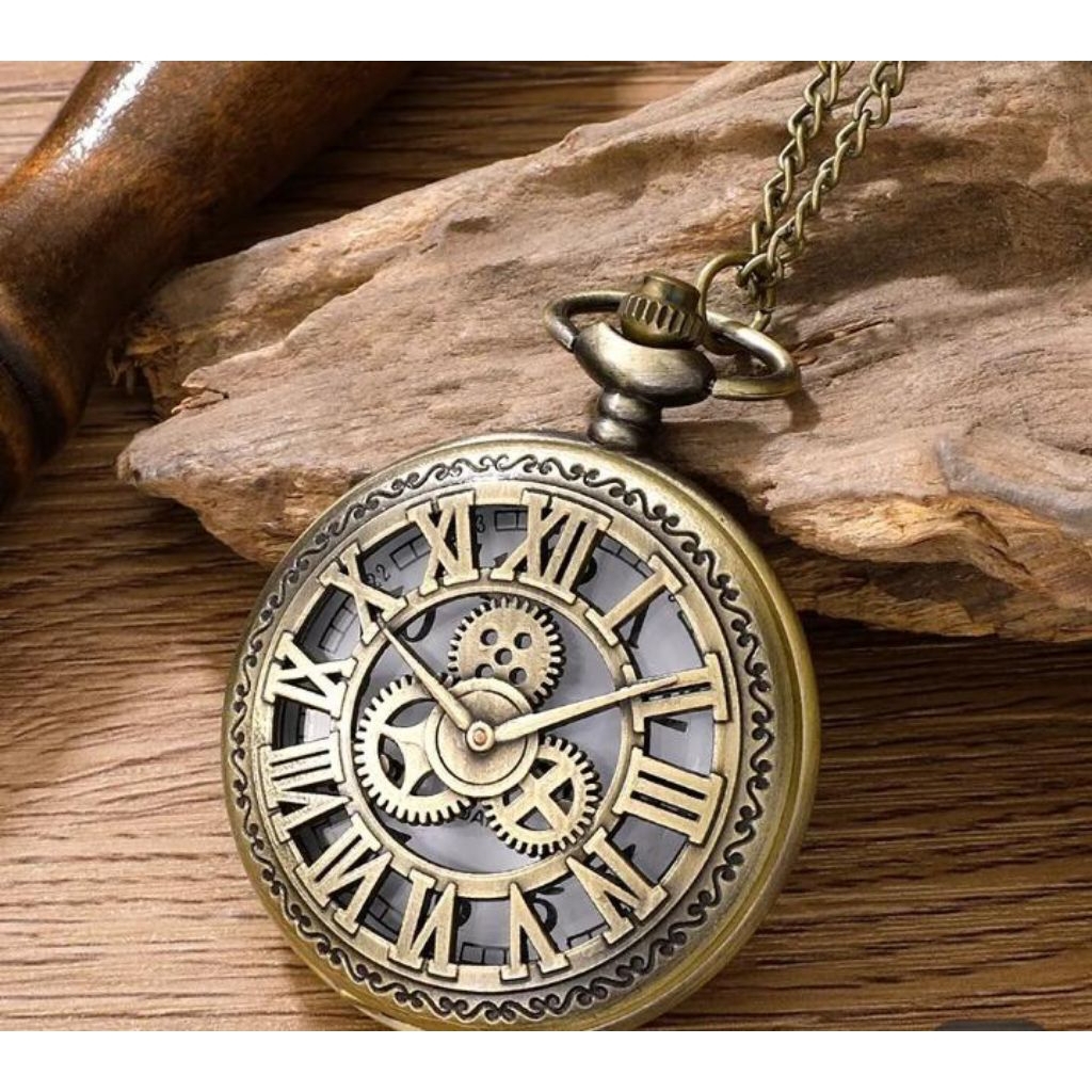 jam saku kalung analog / jam karakter