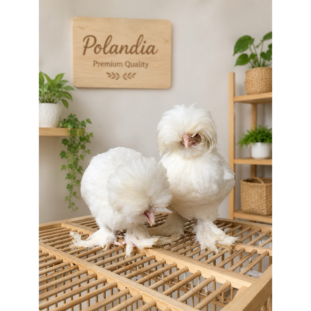Ayam polandia 4 BULAN SPECIAL PUTIH