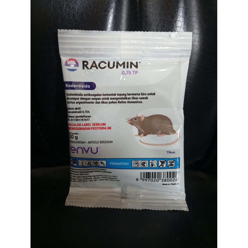 Rodentisida RACUMIN 0,75 TP 20 Gram