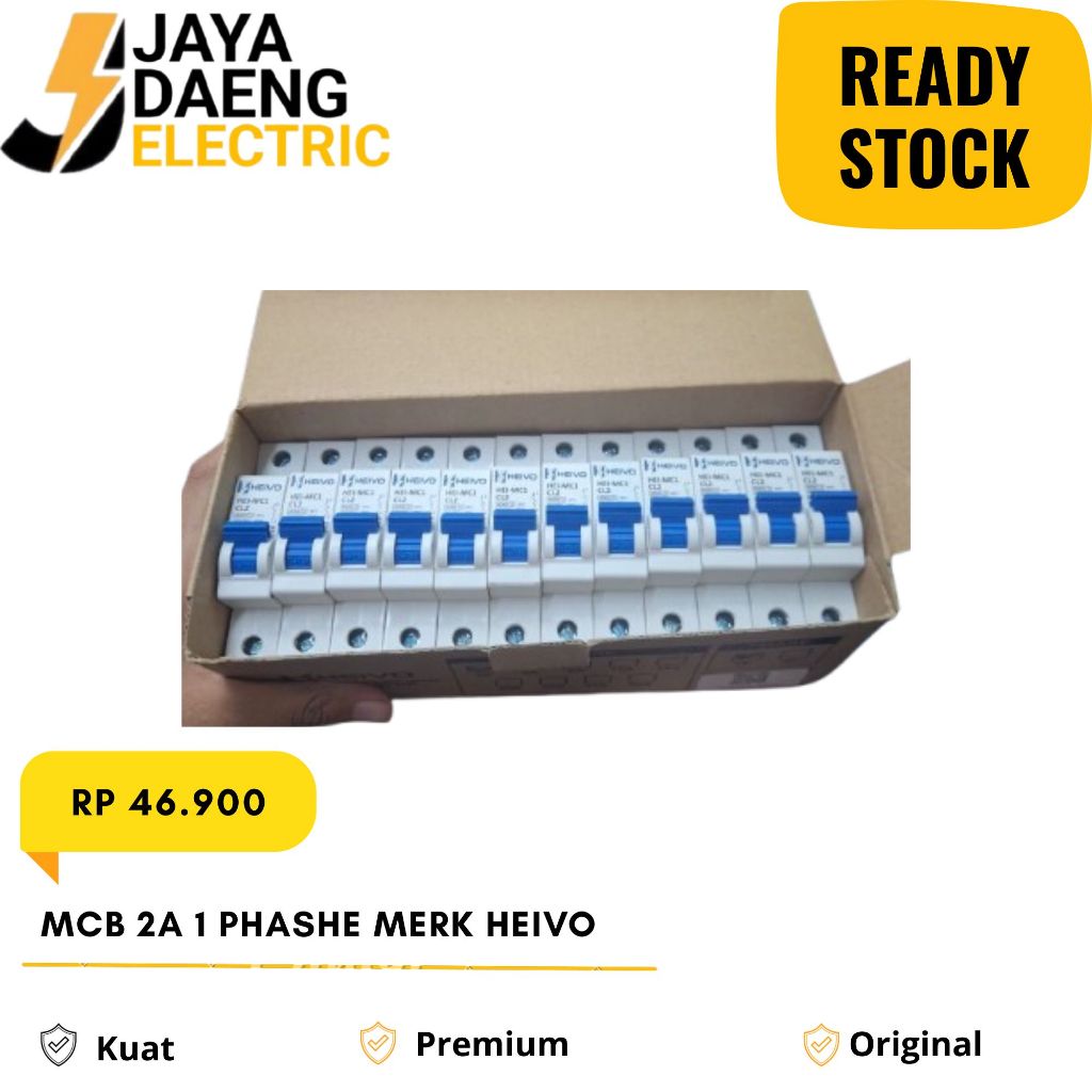 MCB 2 AMPERE 1 PHASHE MERK HEIVO
