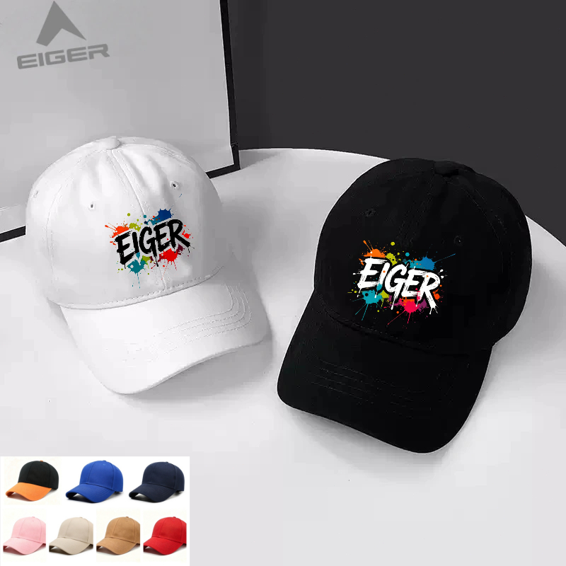 Topi Eiger original Baseball Model Lembut Polos Stylish Cocok Semua Outfit