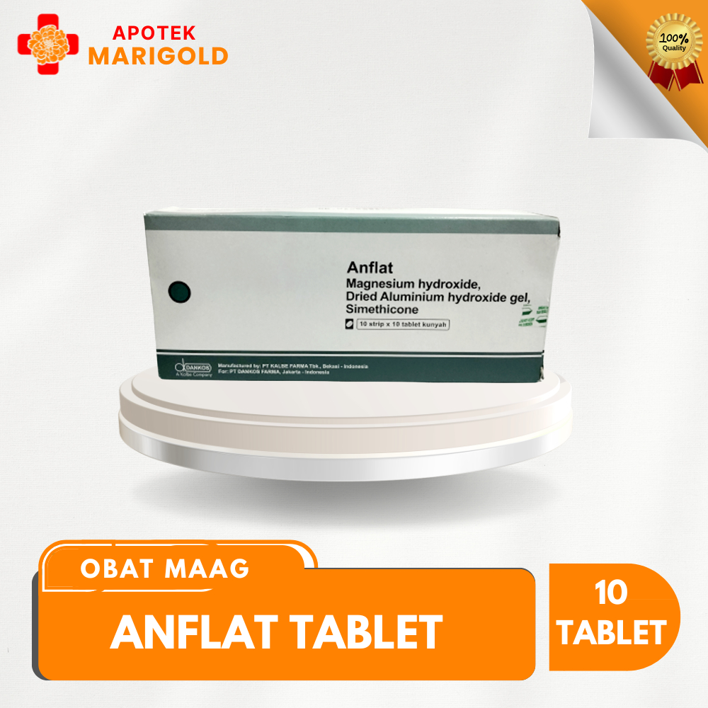Anflat Tablet @10 - Obat Anti Asam Lambung Efektif
