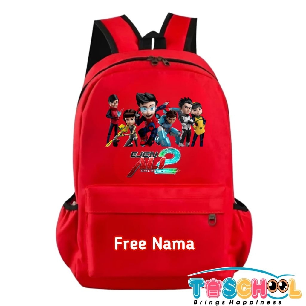 TAS RANSEL ANAK EJEN ALI 2 FREE NAMA