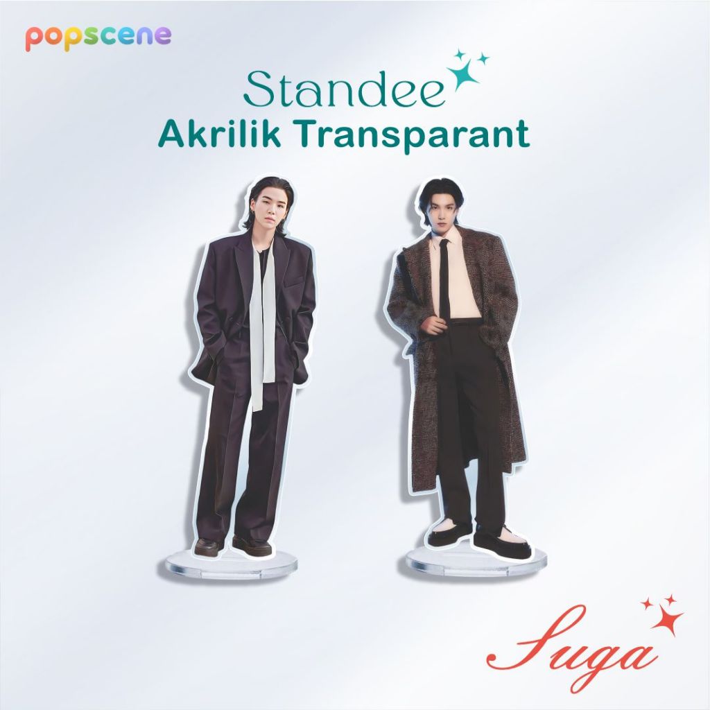 Standee Akrilik Transparan  -  Suga BTS