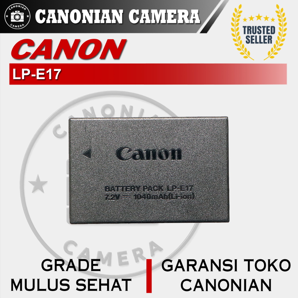 Original Battery Baterai Batre Canon LP-E17 For Canon 77D / 200D / 750D / M5 / M6 DLL